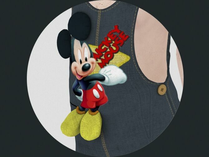 Mickey Jeans Overalls At Redheadsims 2 sims 4 cc mickey jeans overalls at redheadsims 2