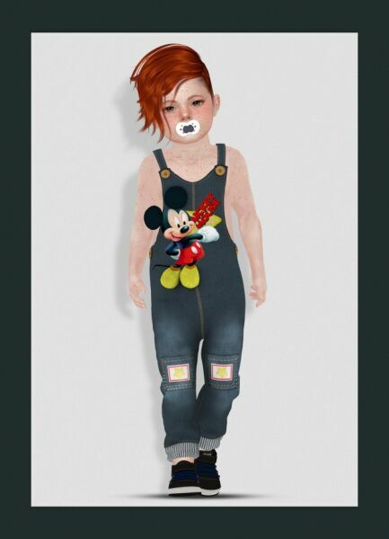 Mickey Jeans Overalls At Redheadsims 3 sims 4 cc mickey jeans overalls at redheadsims 3