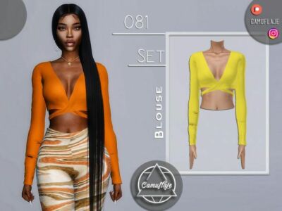 SET 081 – Blouse By Camuflaje Sims 4 CC
