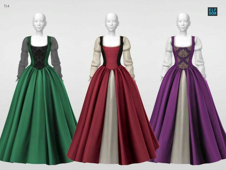 Sifix Desdemona Dress At Elfdor Sims 3 sims 4 cc sifix desdemona dress at elfdor sims 3