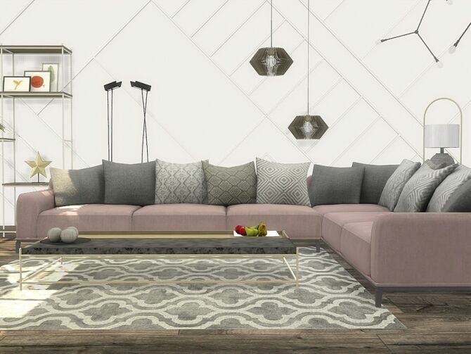 Yuba Living Room By Artvitalex 1 Yuba Living Room By Artvitalex Sims 4 CC