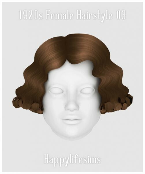 1920S Female Hairstyle 03 At Happy Life Sims 1 1920S Female Hairstyle 03 At Happy Life Sims Sims 4 CC