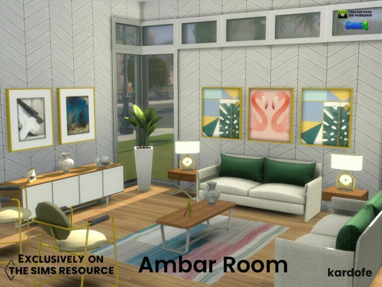 Ambar Room By Kardofe 1 Ambar Room By Kardofe Sims 4 CC