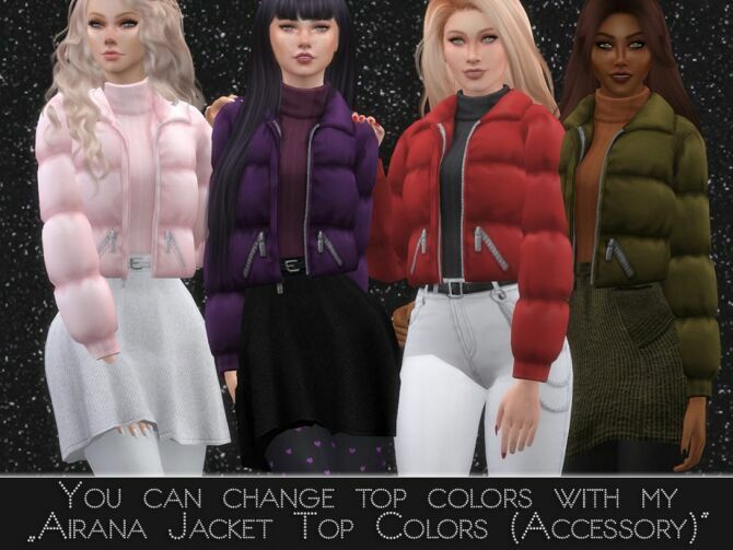 Ariana Jacket SET By Dissia 2 sims 4 cc ariana jacket set by dissia 2