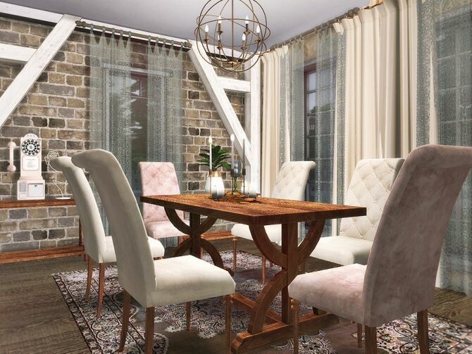 Autumn Grace Dining Room By Rirann 2 sims 4 cc autumn grace dining room by rirann 4