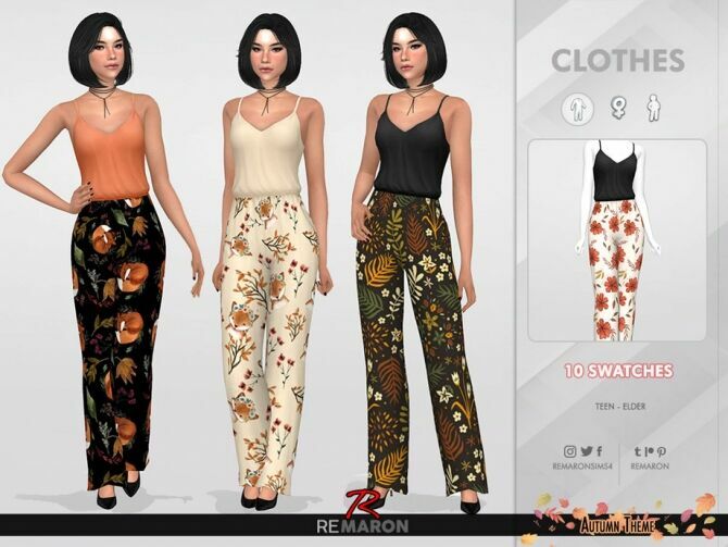 Autumn Jumpsuits For Women 01 By Remaron 1 Autumn Jumpsuits For Women 01 By Remaron Sims 4 CC