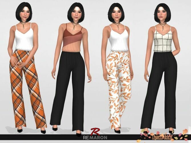 Autumn Jumpsuits For Women 01 By Remaron 2 sims 4 cc autumn jumpsuits for women 01 by remaron 2