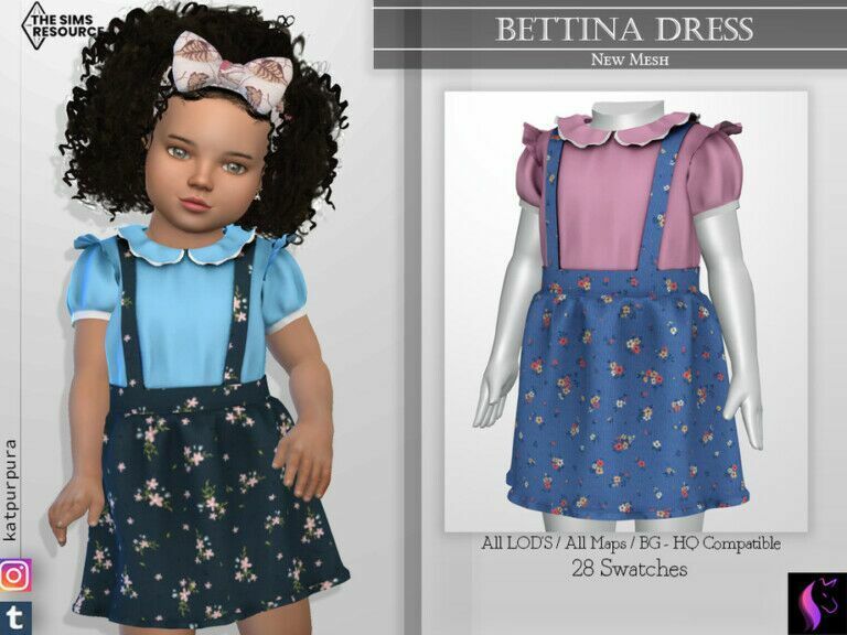 Bettina Dress By Katpurpura 1 Bettina Dress By Katpurpura Sims 4 CC
