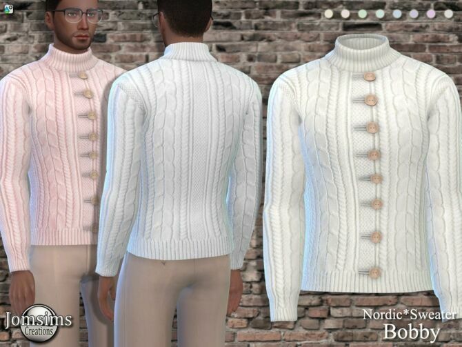 Bobby Sweater By Jomsims 1 Bobby Sweater By Jomsims Sims 4 CC