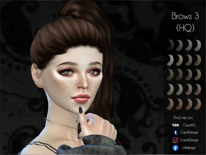 Brows 3 HQ By Caroll91 1 Brows 3 HQ By Caroll91 Sims 4 CC
