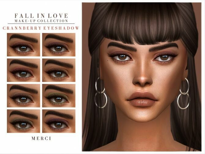 Crannberry Eyeshadow By Merci 1 Crannberry Eyeshadow By Merci Sims 4 CC