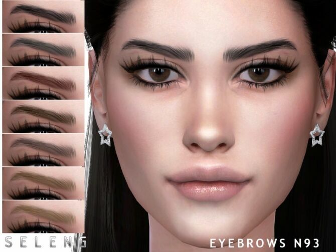 Eyebrows N93 By Seleng 1 Eyebrows N93 By Seleng Sims 4 CC
