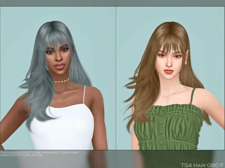 Female Hair G80 By Daisy-Sims 1 Female Hair G80 By Daisy-Sims Sims 4 CC