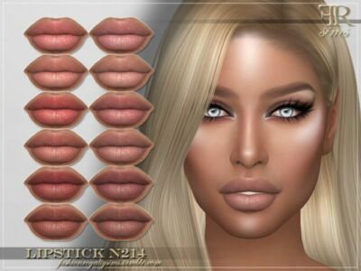FRS Lipstick N214 By Fashionroyaltysims Sims 4 CC