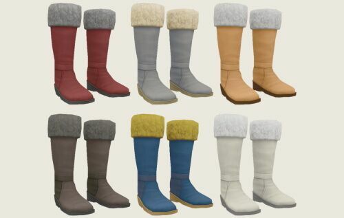FUR Boots At Simiracle 2 sims 4 cc fur boots at simiracle 2