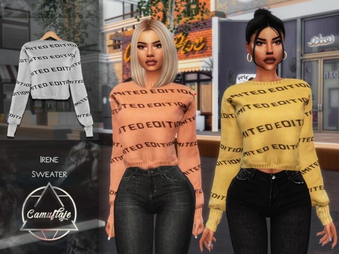 Irene Sweater By Camuflaje 1 Irene Sweater By Camuflaje Sims 4 CC