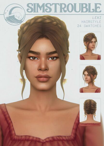 Lexi Hair At Simstrouble 1 Lexi Hair At Simstrouble Sims 4 CC
