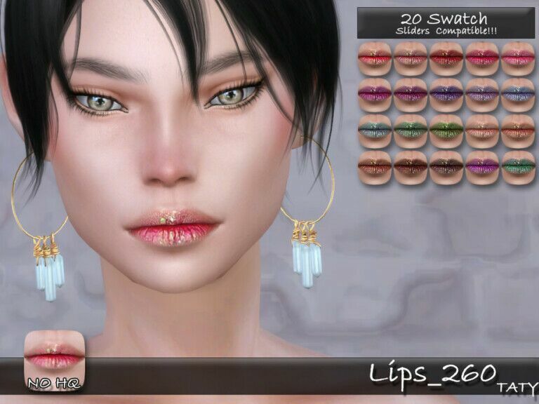 Lips 260 By Tatygagg 1 Lips 260 By Tatygagg Sims 4 CC