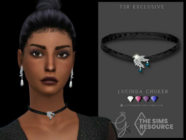 Lucinda Choker By Glitterberryfly 1 Lucinda Choker By Glitterberryfly Sims 4 CC