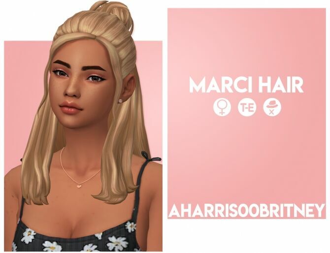 Marci Hair At Aharris00Britney 1 Marci Hair At Aharris00Britney Sims 4 CC