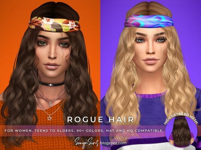 Rogue Hair For Females By Sonyasimscc 1 Rogue Hair For Females By Sonyasimscc Sims 4 CC