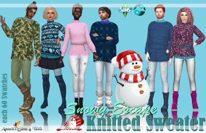 Snowy Escape Knitted Sweater At Annett’s Sims 4 Welt 1 Snowy Escape Knitted Sweater At Annett’s Sims 4 Welt Sims 4 CC