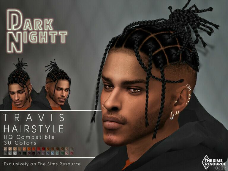 Travis Hair By Darknightt 1 Travis Hair By Darknightt Sims 4 CC