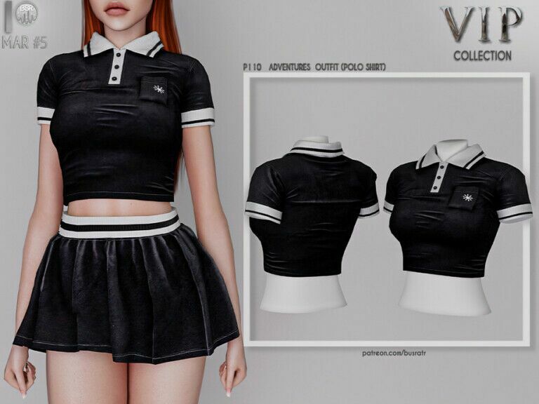 Adventures Outfit (Shirt) P110 By Busra-Tr 1 Adventures Outfit (Shirt) P110 By Busra-Tr Sims 4 CC