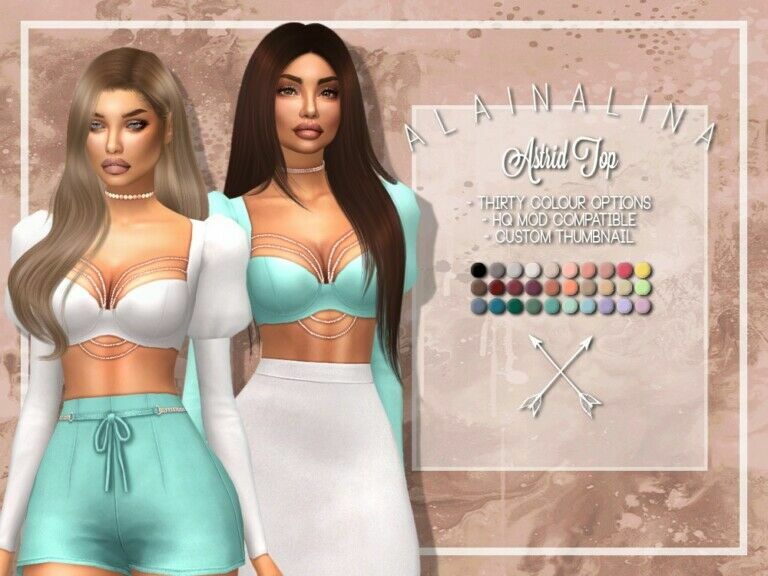 Astrid TOP At Alainalina 1 Astrid TOP At Alainalina Sims 4 CC