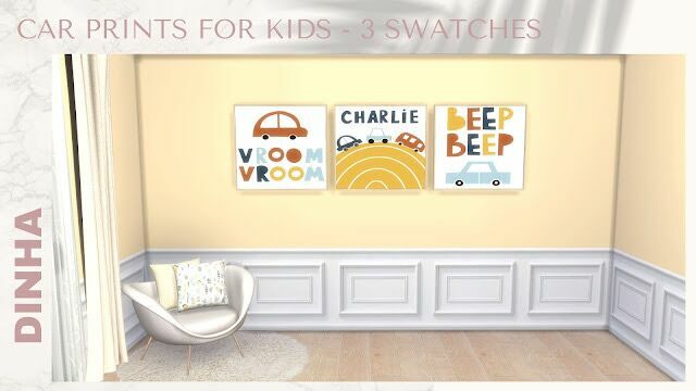 CAR Prints For Kids At Dinha Gamer 1 CAR Prints For Kids At Dinha Gamer Sims 4 CC