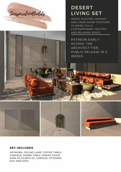 Desert Living SET At Simspiration Builds 1 Desert Living SET At Simspiration Builds Sims 4 CC