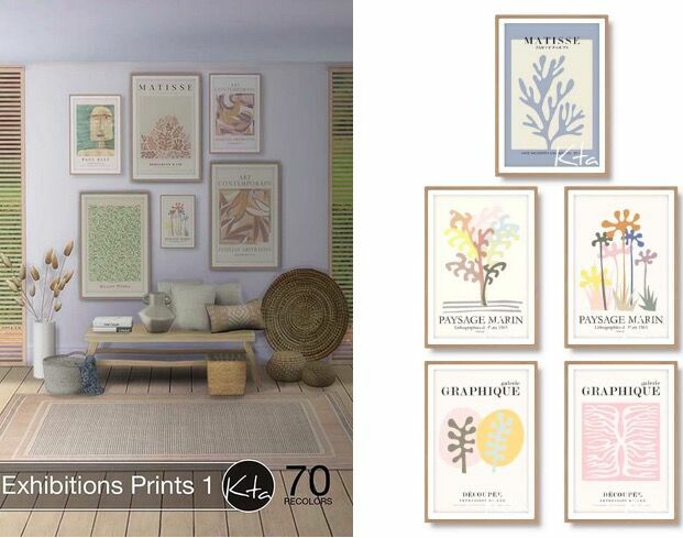 Exhibitions Prints 1 At Ktasims 1 Exhibitions Prints 1 At Ktasims Sims 4 CC