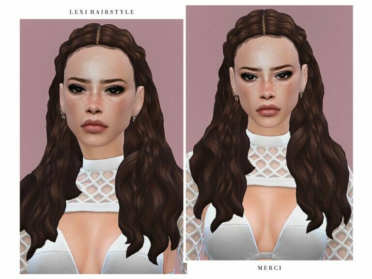 Lexi Hair By -Merci- 1 Lexi Hair By -Merci- Sims 4 CC