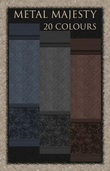 Metal Majesty – Walls By Simmiller 1 Metal Majesty – Walls By Simmiller Sims 4 CC