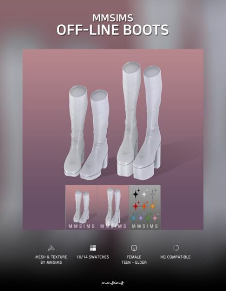 Off-Line Boots At Mmsims 1 Off-Line Boots At Mmsims Sims 4 CC