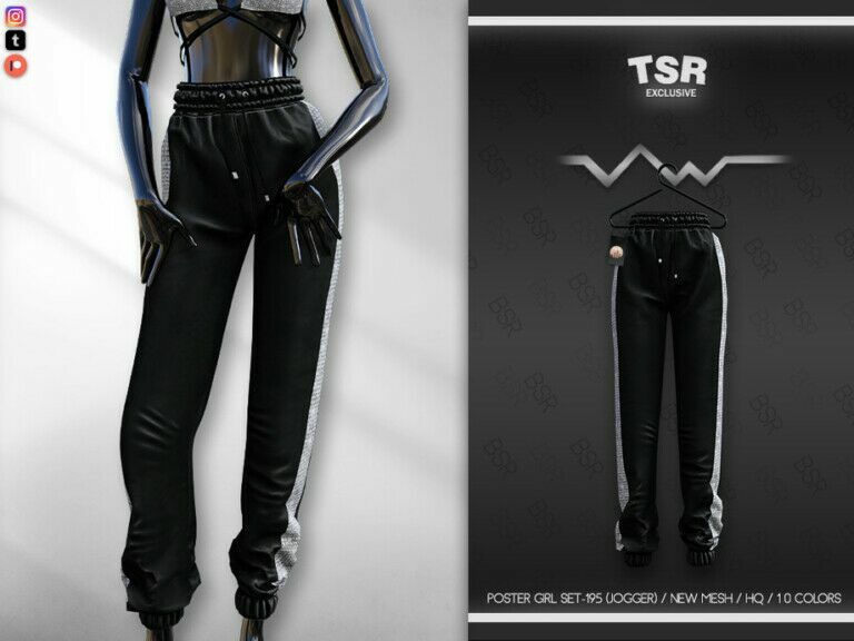 Poster Girl SET-195 (Jogger) BD644 By Busra-Tr 1 Poster Girl SET-195 (Jogger) BD644 By Busra-Tr Sims 4 CC