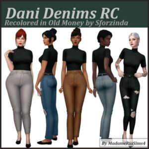 Dani Denims In OLD Money By Madameria Sims 4 CC