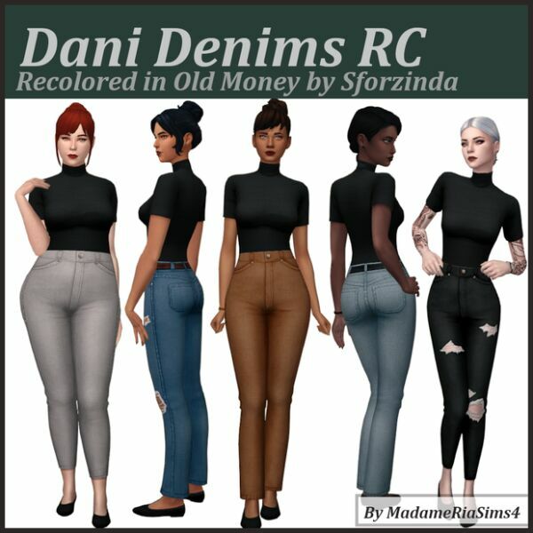 Dani Denims In OLD Money By Madameria 1 Dani Denims In OLD Money By Madameria Sims 4 CC
