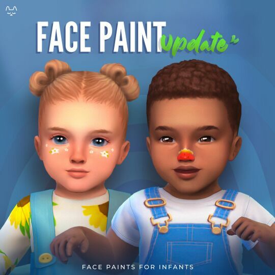 Face Paints Updated For Infants! By Twisted-Cat 1 Face Paints Updated For Infants! By Twisted-Cat Sims 4 CC