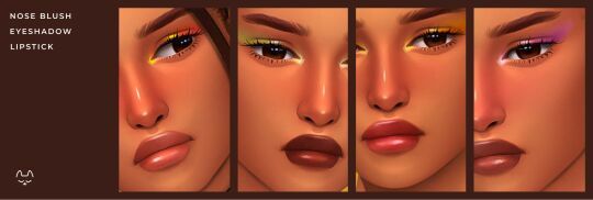 Heatwave Makeup SET By Twisted-Cat 2 sims 4 cc heatwave makeup set by twisted cat 2