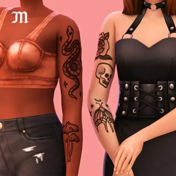 Homemade Tattoos – Maxis Match Tattoos By Myshunosun 1 Homemade Tattoos – Maxis Match Tattoos By Myshunosun Sims 4 CC