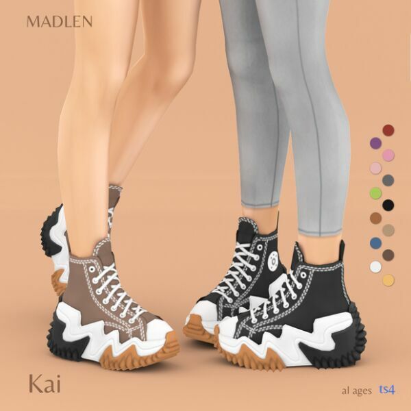 KAI Sneakers By Madlen 1 KAI Sneakers By Madlen Sims 4 CC