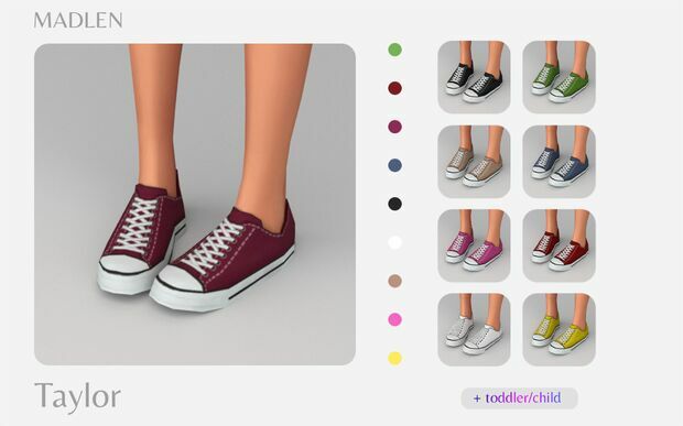 Madlen Taylor Sneakers By Madlen 1 Madlen Taylor Sneakers By Madlen Sims 4 CC