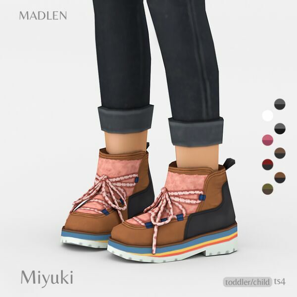 Miyuki Boots By Madlen 1 Miyuki Boots By Madlen Sims 4 CC