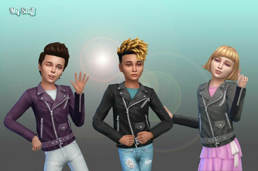 Mosch Jacket Moto For Kids By MY Stuff 1 Mosch Jacket Moto For Kids By MY Stuff Sims 4 CC