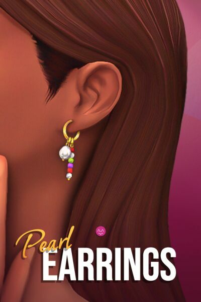 Pearl Earrings By Twisted-Cat 1 Pearl Earrings By Twisted-Cat Sims 4 CC