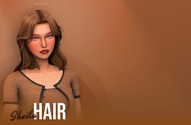 Sheila Hair(Download) By Twistedcat 1 Sheila Hair(Download) By Twistedcat Sims 4 CC