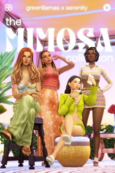 SXG The Mimosa Collection (13 Items) By Serenity 1 SXG The Mimosa Collection (13 Items) By Serenity Sims 4 CC