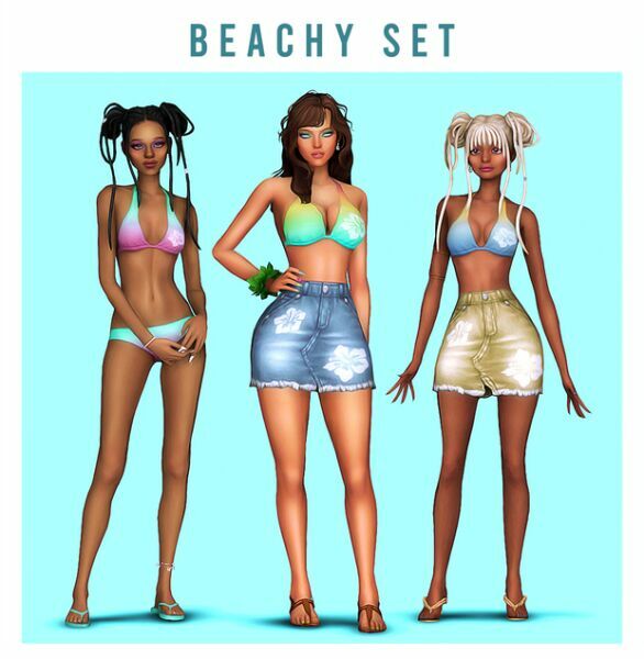 Beachy SET By Kamiiri 1 Beachy SET By Kamiiri Sims 4 CC