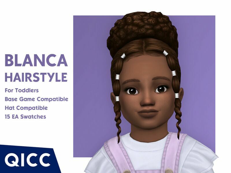Blanca Hair By Qicc 1 Blanca Hair By Qicc Sims 4 CC